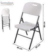Folding Chair - White Resin image