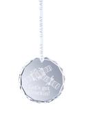 Galway Crystal Christmas Cracker Round Hanging Ornament image