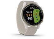 Garmin Approach S50 Golf Smartwatch 43mm Cream Gold Aluminum Case with Ivory Band image