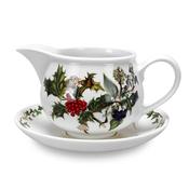 Holly &amp; Ivy Gravy Boat &amp; Stand