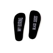 My boring black socks 8-12