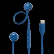 JBL Tune 305C USB-C Wired Earbuds High Resolution Blue| JBLT305CBLU image
