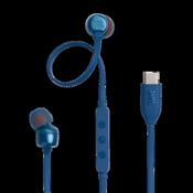 JBL Tune 310C USB-C Wired In-Ear Headphones High Res Blue| JBLT310CBLU image