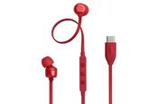 JBL Tune 310C USB-C Wired In-Ear Headphones High Res Red| JBLT310CRED image