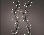 LED Cherry Lights  8 Function Twinkle Effect Outdoor, Black Cable/Warm White L.1100cm 500l image