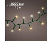 LED Compact Lights 8 Function Twinkle Effect Outdoor, Green Cable/Warm White /Classic Warm L.4500cm 2000l image