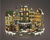 LED Scenery Polyresin Flashing Effect Indoor, Warm White L.25.5cm x W.40cm x H.31.5cm Victorian Style Village image