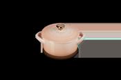 Le Creuset Petite Casserole With Gold Heart Knob Peche