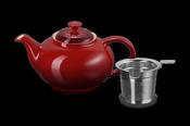 Le Creuset Stoneware Classic Teapot with Infuser Cerise image