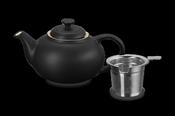 Le Creuset Stoneware Classic Teapot with Infuser Satin Black image