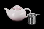 Le Creuset Stoneware Classic Teapot with Infuser Shell Pink image