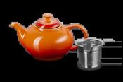 Le Creuset Stoneware Classic Teapot with Infuser Volcanic image