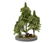 Merry Fir Tablepiece Glitter Indoor, Green L.15 cm x W.15 cm x H.25 cm image