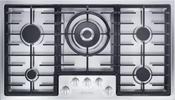 Miele KM 2354-1 888mm 5 Zone Gas Hob Dual Wok Burner image