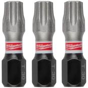 Milwaukee Screwdriver Bit Shockwave Tx30 25Mm-3Pc | 4932500366 image