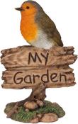 My Garden Sign Robin F - 15.5cm image