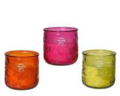 Outdoor Citronella Candle – Recycled Glass, 3 Assorted Colors image