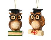 Owl Terracotta Book 2Ass Brown L.5cm x W.5cm x H.9cm image