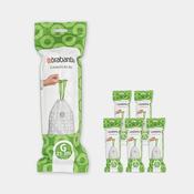 PerfectFit Bags Code G 23-30Ltr 20 pcs - White Brabantia