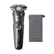 Philips Wet &amp; Dry Electric Shaver Series 5000 with Pop-up Trimmer, Soft Case and Full LED Display – S5887/10
