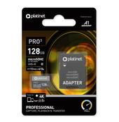 Platinet 128Gb Uhs-3 4K Micro SD Card &amp; Adap| 429108 image