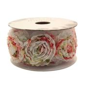 40mmx2m Ribbon Rose with Sequins - Mix Colour (12) image