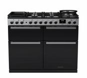 Rangemaster Dual Fuel Edge Delux 110cm Black with Slow Cook Oven image