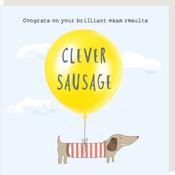Rosie Made A Thing Clever Sausage Exam Congratulations Card image