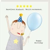 Rosie Made A Thing Five Star Husband Birthday Card image