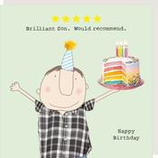 Rosie Made A Thing Five Star Son Birthday Card image