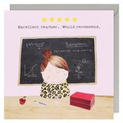 Rosie Made A Thing – 'Five Star Teacher' Woman's Teacher Card image