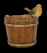 Ships Pail Planter Robin D - 15cm image