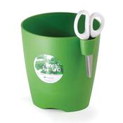 Single Herb Pot w/ scissors Olive