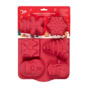 Tala Christmas Silicone 6 Hole Cake Mould image