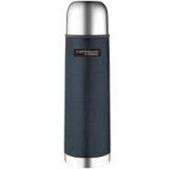 Thermos Thermocafe Stainless Steel 1Ltr Flask - Hammertone Blue image