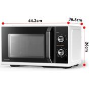 Toshiba 20L Dial Control Solo Microwave Oven - White image