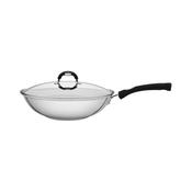 Tramontina Solar Collection Wok with Glass Lid - 28cm 3.3L image