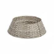 Tree Skirt in Grey Rattan 65cm - Grey
