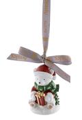 Aynsley Polar Bear &amp; Gift Hanging Ornament image