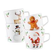 Characters Latte Mugs Set of 4    NEW image