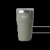 Yeti Rambler 20 Oz Stackable Cup MS Pampa Green image