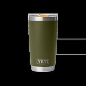 Yeti Rambler 20 Oz Tumbler Olive/King Crab image