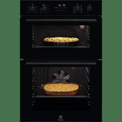 Electrolux Built In Double Oven Black with Self Clean Liners EDFDC46K