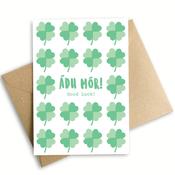 Good Luck 4 Leafs Clovers Card image