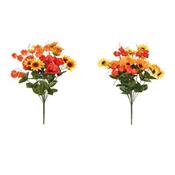 48cm Autmn Poppy Daisy Lantern Bouquet-48cm