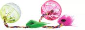 Set of Rattling Balls with Tails 4cm