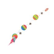 Rainbow Balls On Elastic String 35x80cm