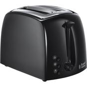 Russell Hobbs Black Texture Toaster 2 Slice