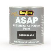Rustins ASAP (All Surface, All Purposes Paint) Black 1ltr