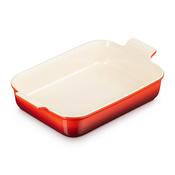 Le Creuset Stoneware Large 32cm Heritage Rectangular Dish | Cerise